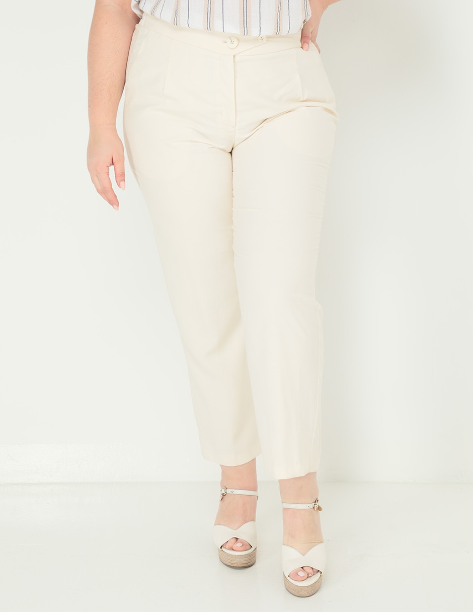 Pantalon blanco mujer online suburbia